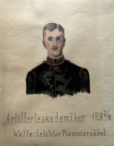 Rudolf Christ 1887/88-Artillerieakademiker